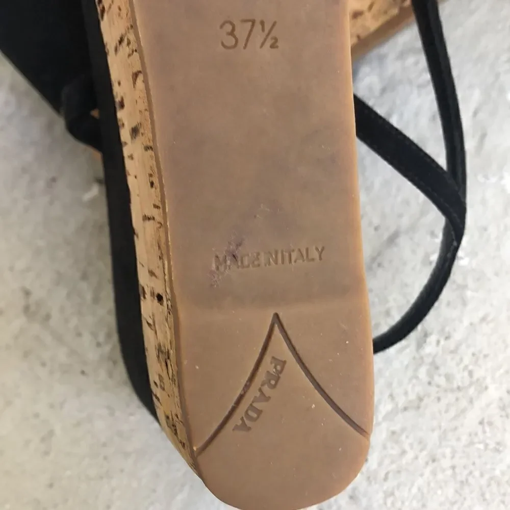 Prada  Wedge  Sandals
